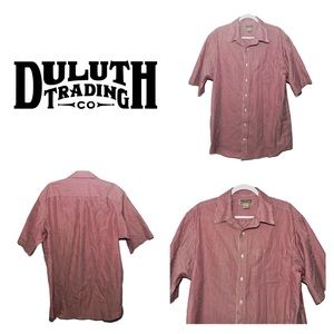 Duluth Trading Co. Men's Organic Cotton Short Sleeve Shirt, Large Tall